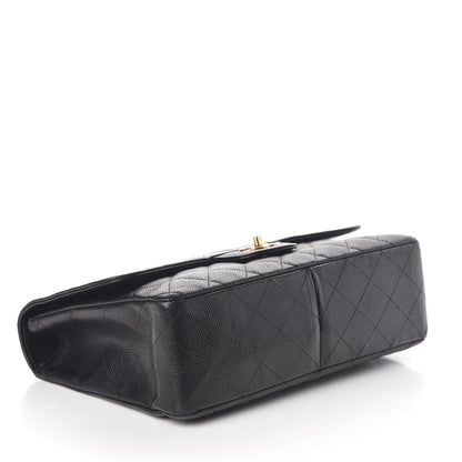 Chanel Caviar Quilted Jumbo Single Flap Black 4 of 12