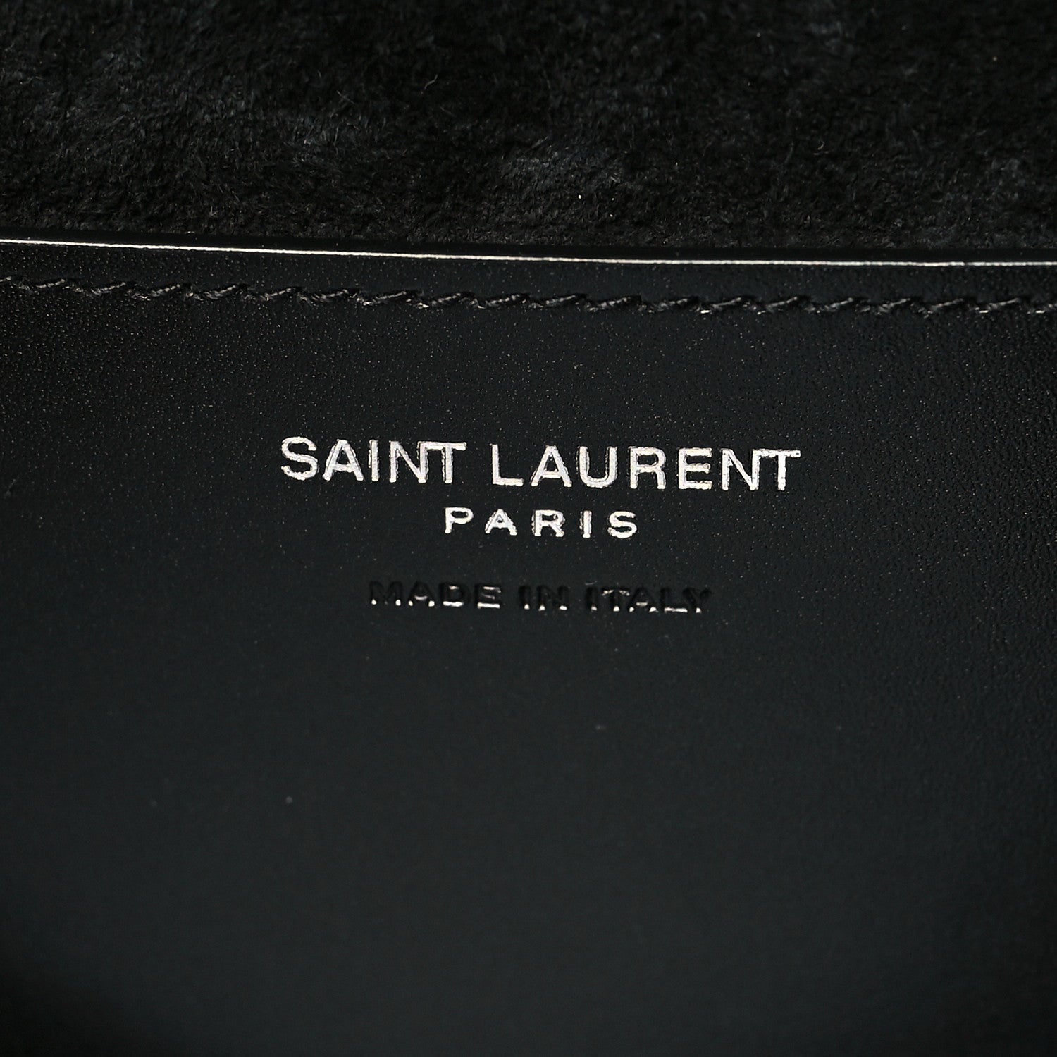 Saint Laurent Calfskin Monogram Take Away Box Black 6 of 9