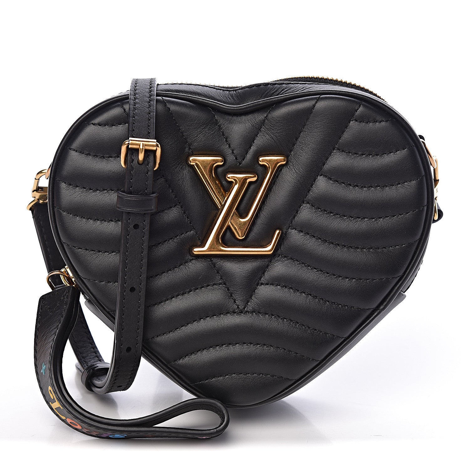 Louis Vuitton Calfskin New Wave Heart Bag Black 1 of 11
