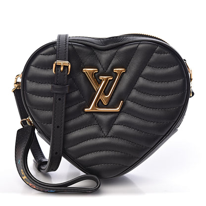 Louis Vuitton Calfskin New Wave Heart Bag Black 1 of 11