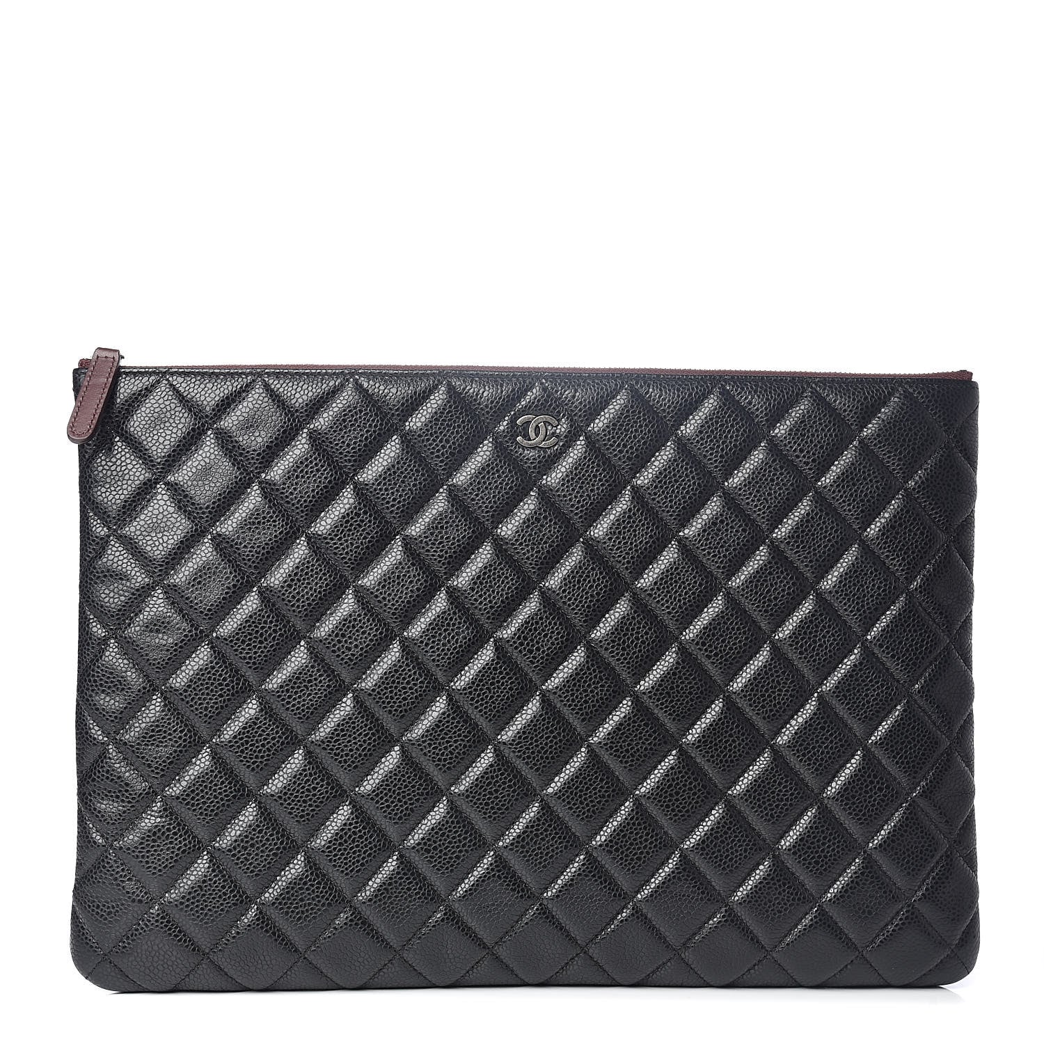 Chanel Caviar Quilted Large Cosmetic Case Black 1 of 8