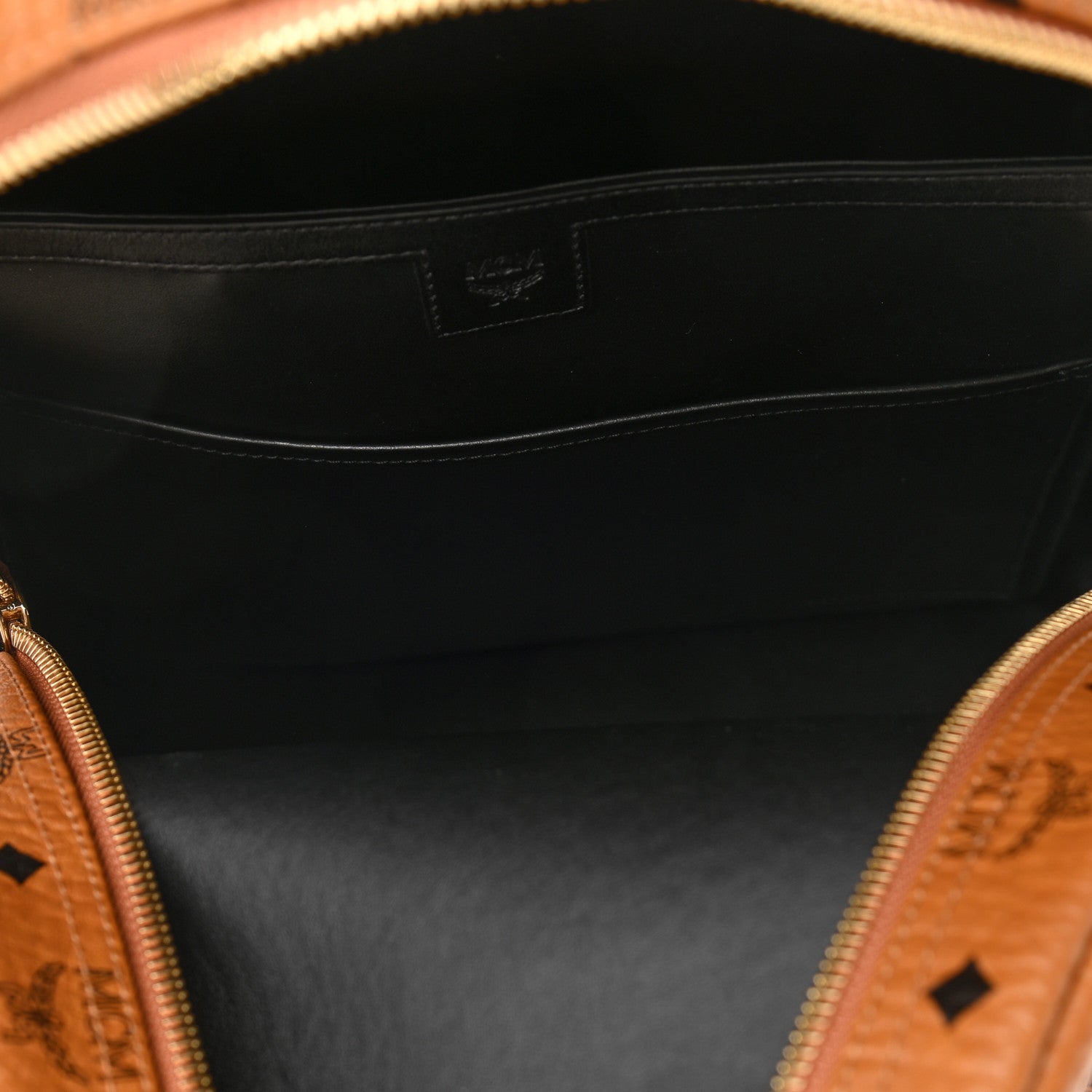 MCM Visetos Medium Side Studs Stark Backpack Cognac 5 of 9