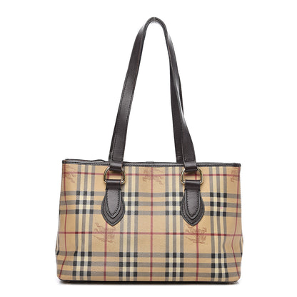Burberry Haymarket Check Medium Regent Tote Chocolate 1 of 16