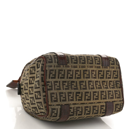 Fendi Zucchino Vitello Small Forever Boston Mogano Panna Bruciato 4 of 10