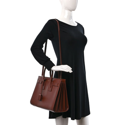 Saint Laurent Calfskin Small Sac De Jour Cognac 2 of 11