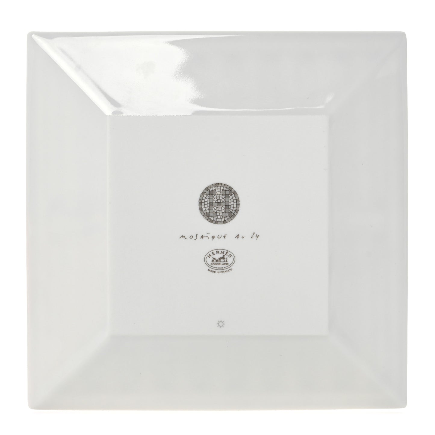 Porcelain Mosaique Au 24 Platine Square Plate N°2