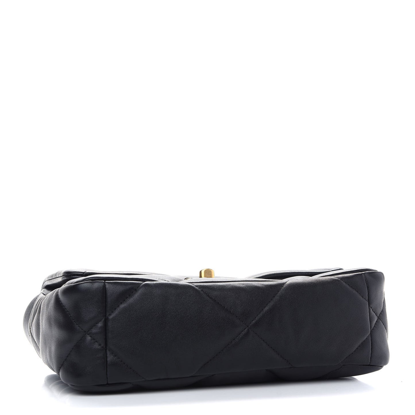 Lambskin Quilted Medium Chanel 19 Flap Black