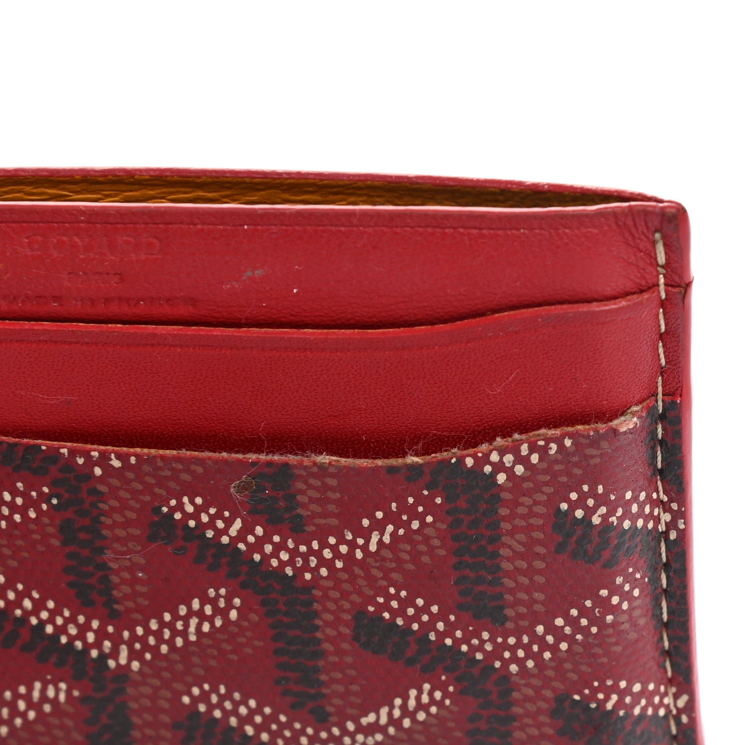 Goyard Goyardine Saint Sulpice Card Holder Red 7 of 8