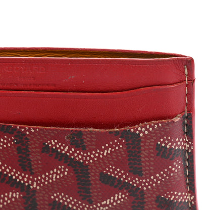 Goyard Goyardine Saint Sulpice Card Holder Red 7 of 8