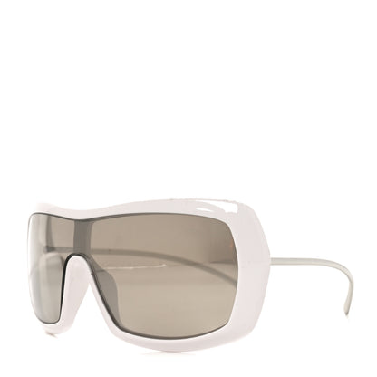 Chanel Acetate Metal Shield Sunglasses 71336A White 1 of 7