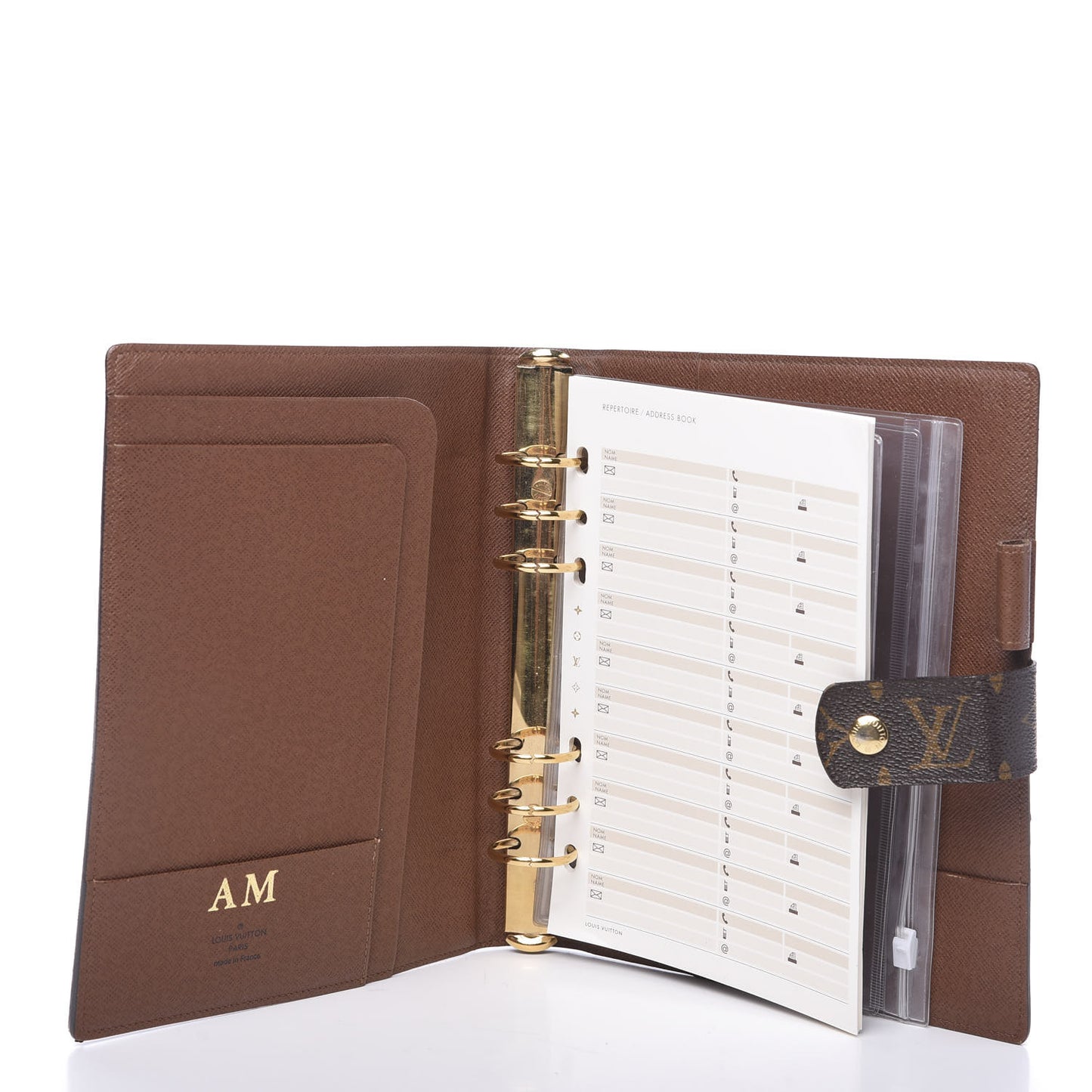 Monogram Large Ring Agenda Cover