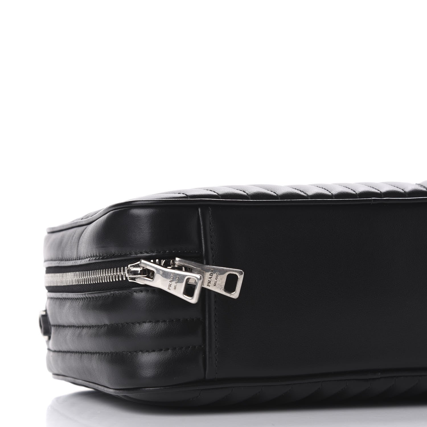 Prada Soft Calfskin Medium Diagramme Crossbody Bag Black 7 of 10