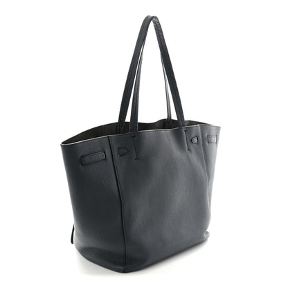 Celine Soft Grained Calfskin Small Belt Cabas Phantom Slate 3 of 9