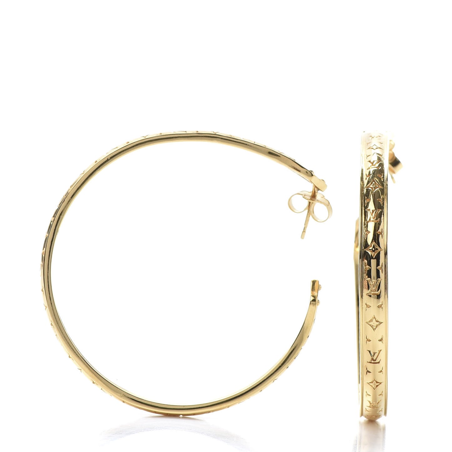 Nanogram Sweet Dreams Hoop Earrings GM Gold