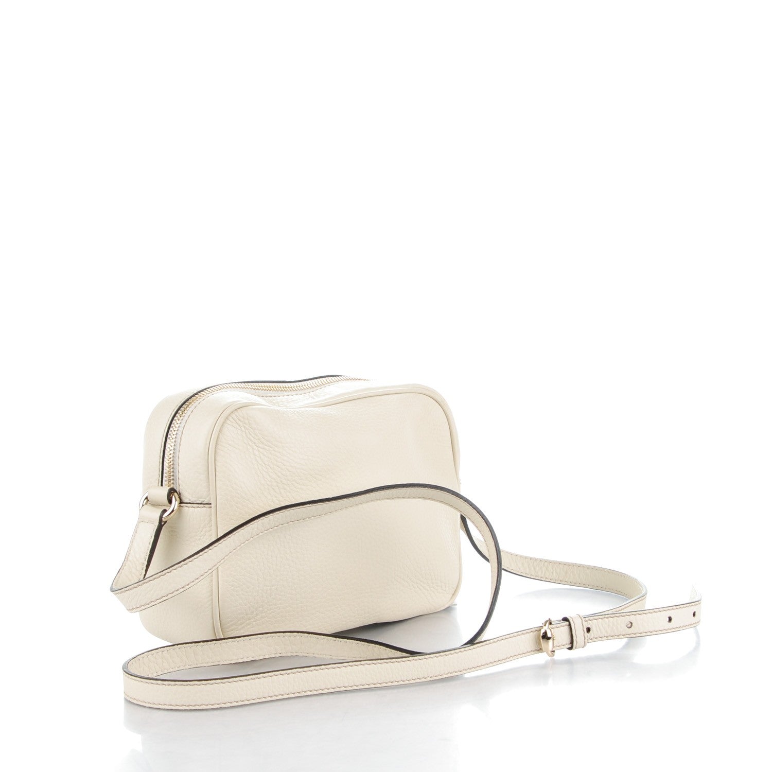 Gucci Pebbled Calfskin Small Soho Disco Bag Off White 3 of 7