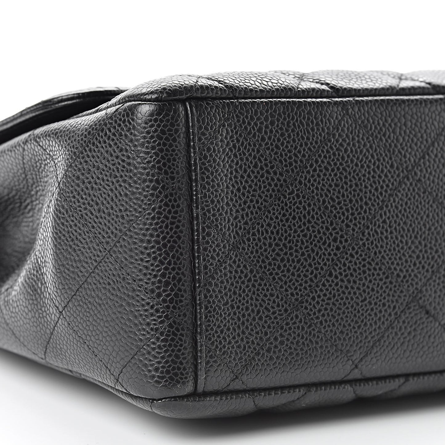 Caviar Quilted Maxi Single Flap Black