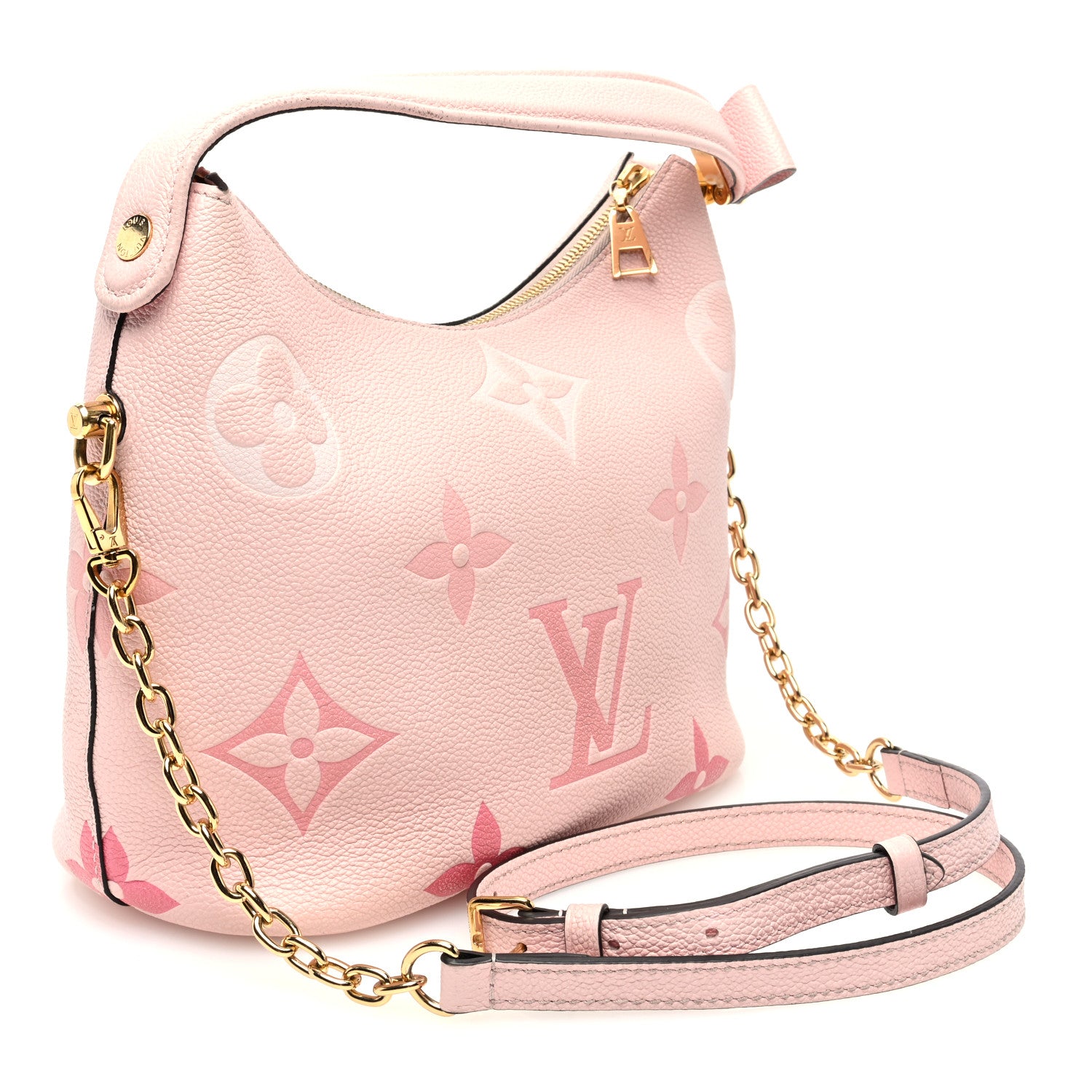 Louis Vuitton Empreinte Monogram Giant By The Pool Marshmallow Hobo PM Bouton De Rose 3 of 10