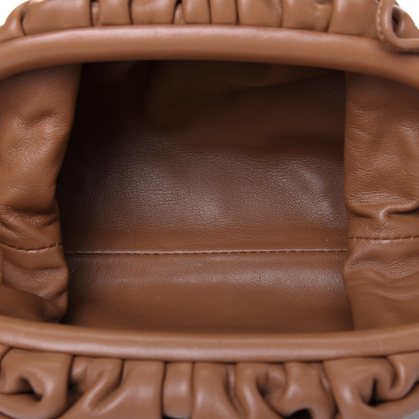 Butter Calfskin The Mini Pouch Cammello
