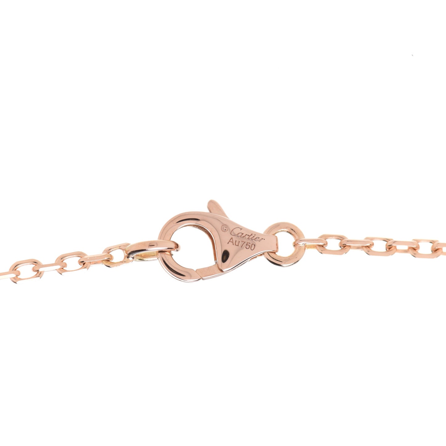 18K Pink White Yellow Gold Diamond Trinity Pendant Necklace