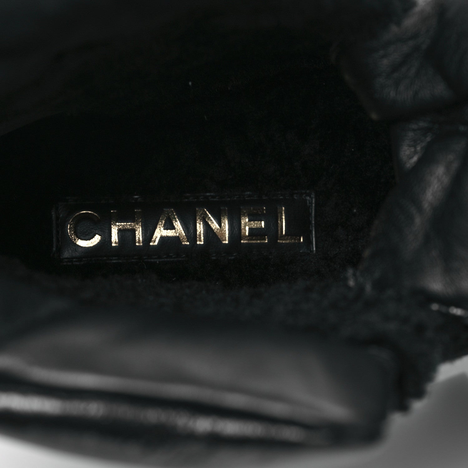 Chanel Crumpled Patent Lambskin Calfskin Quilted Lace Up Combat Boots 41.5 Black 8 of 9