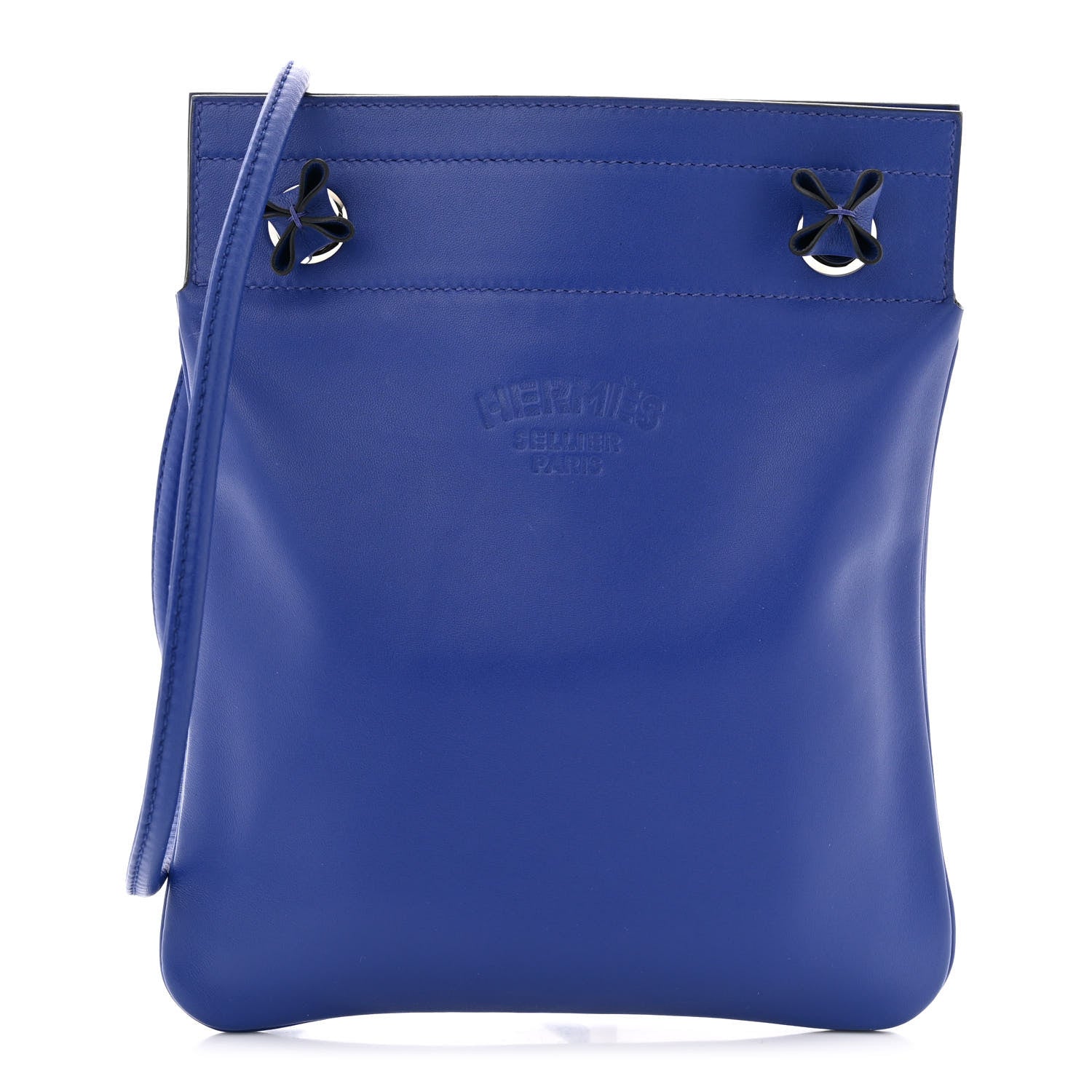 Hermes Milo Lambskin Swift Mini Aline Bleu Electrique 1 of 10