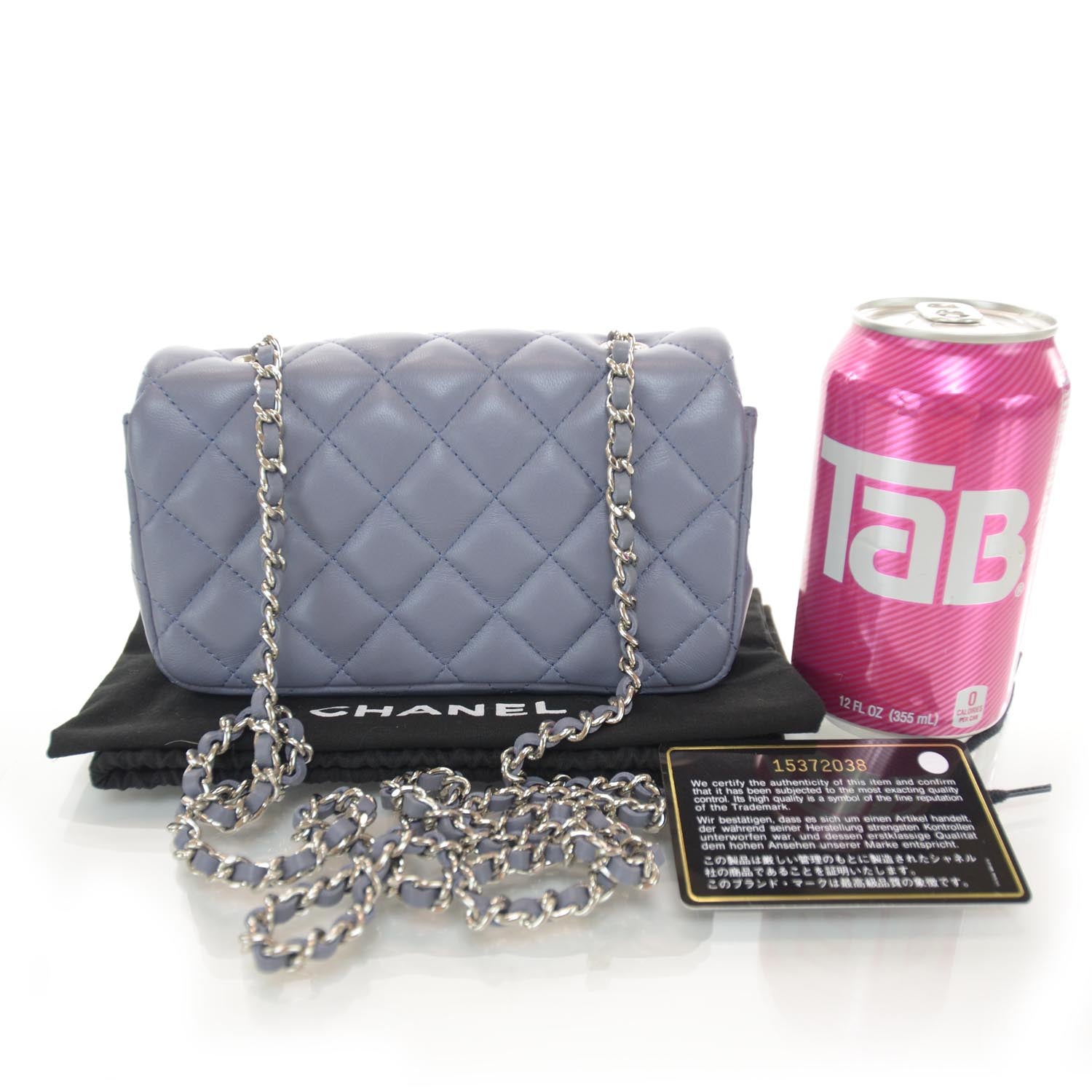 Chanel Lambskin Quilted Extra Mini Flap Lavender 2 of 8