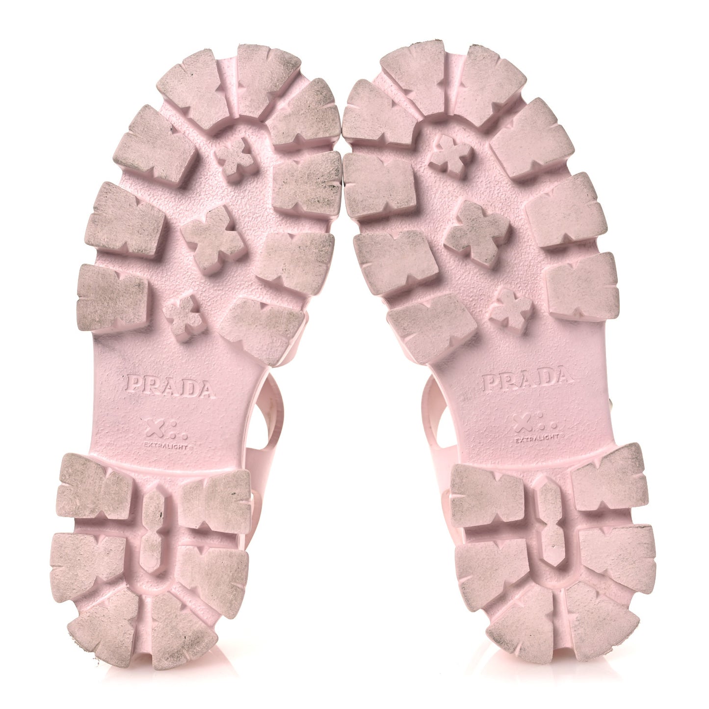 Foam Rubber Metal Triangle Logo Monolith 55mm Cage Sandals 39 Alabastro