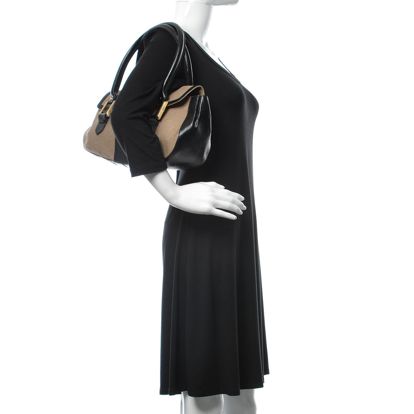 Zucca Shadow Shoulder Bag Black