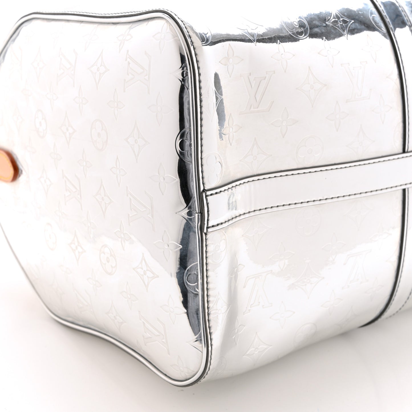 Monogram Mirror Keepall Bandouliere 50 Silver