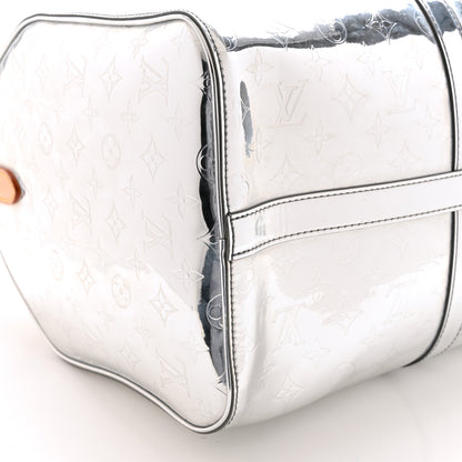 Louis Vuitton Monogram Mirror Keepall Bandouliere 50 Silver 7 of 8