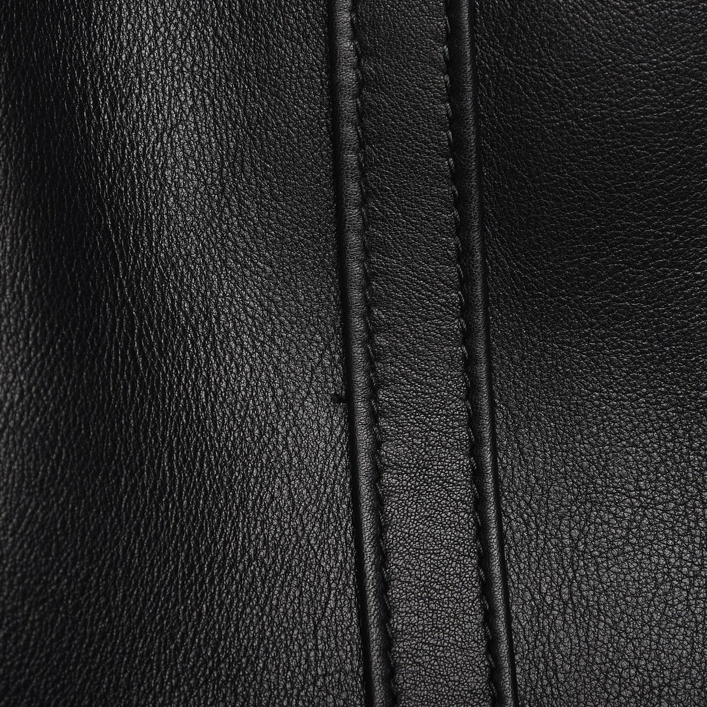 Calfskin Large Laundry Cabas Tote Black