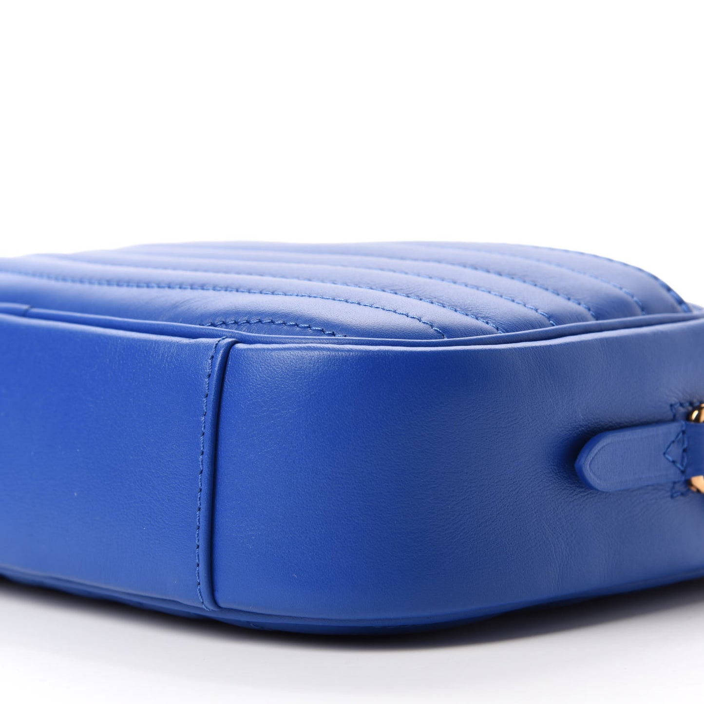 Calfskin New Wave Camera Bag Bleu Neon