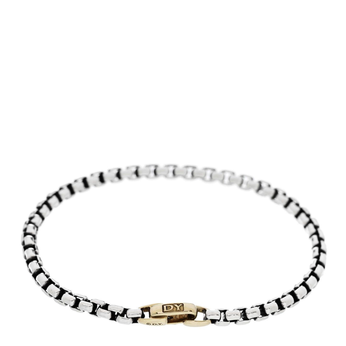 Sterling Silver 14K Yellow Gold 4mm Bel Aire Chain Bracelet