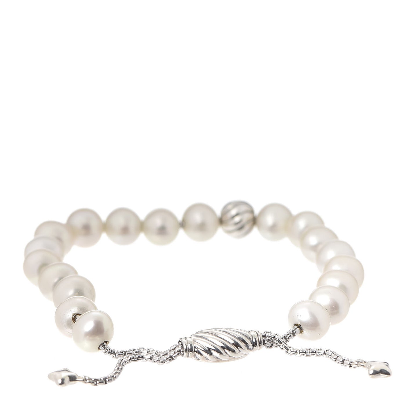 Sterling Silver Pearl 8mm Spiritual Bead Bracelet