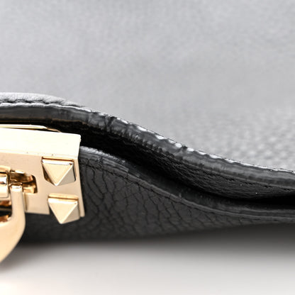 Valentino Garavani Pebbled Calfskin Large Rockstud Flip-Lock Messenger Bag Black 12 of 12