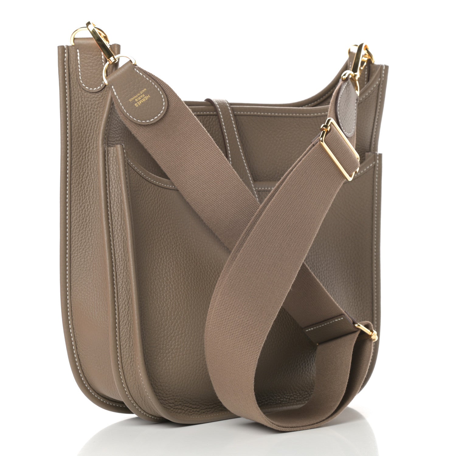 Hermes Taurillon Clemence Evelyne III PM Etoupe 3 of 11