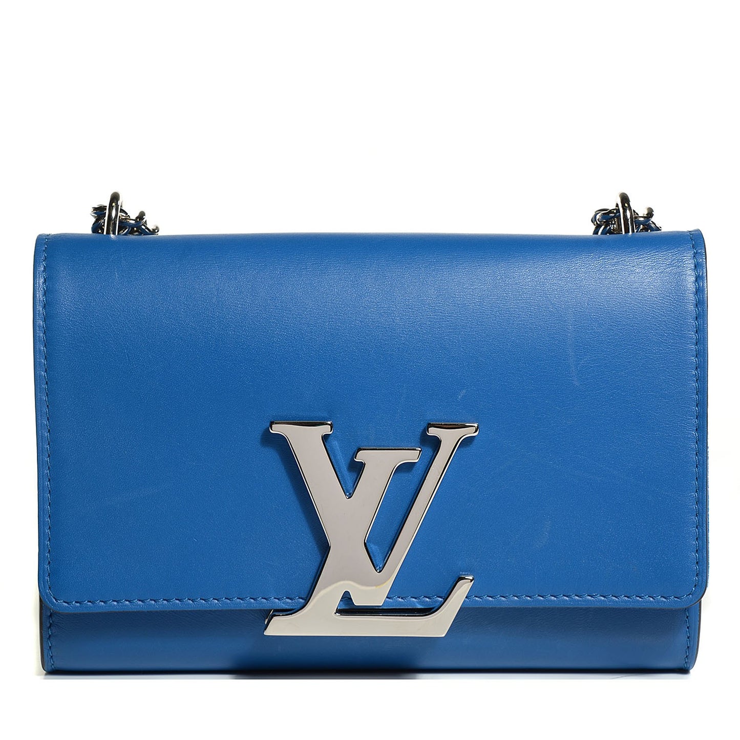 Calfskin Chain Louise MM Blue
