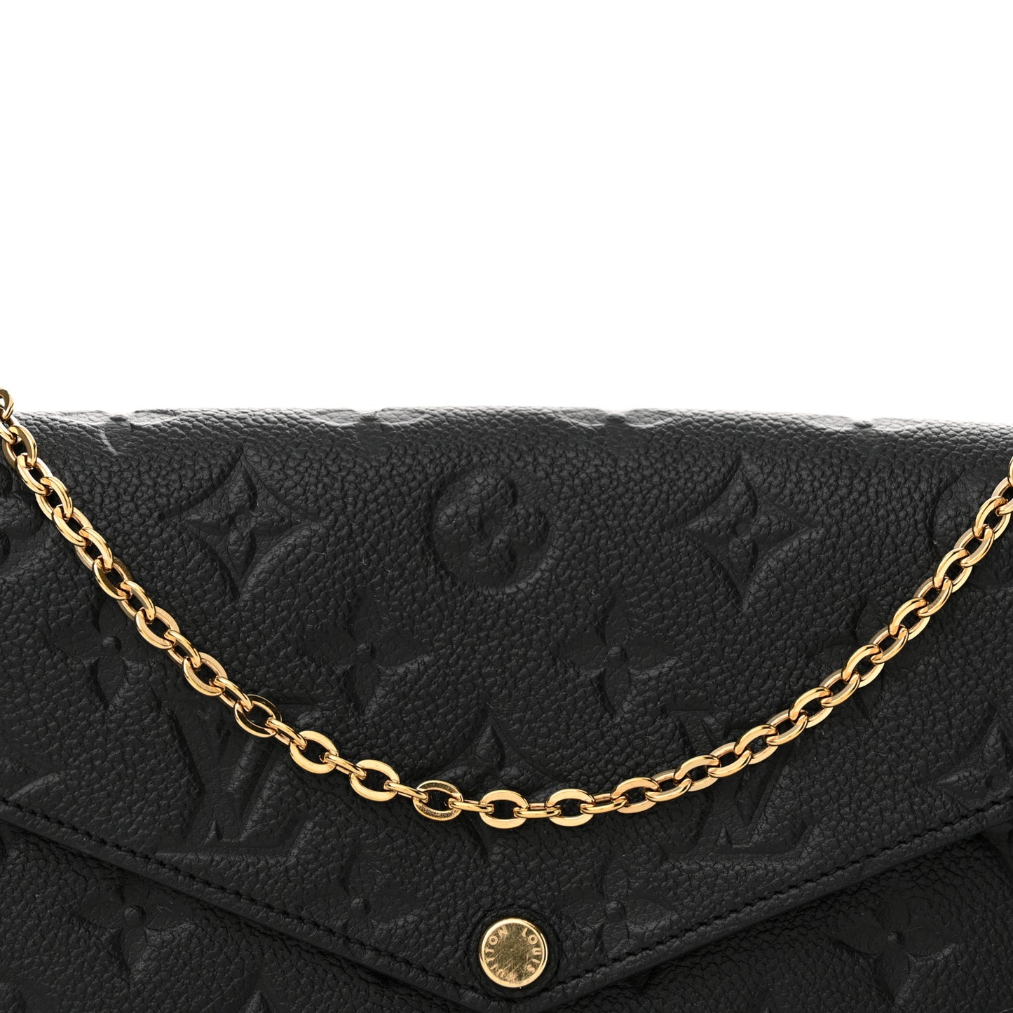 Empreinte Pochette Felicie Chain Wallet Black