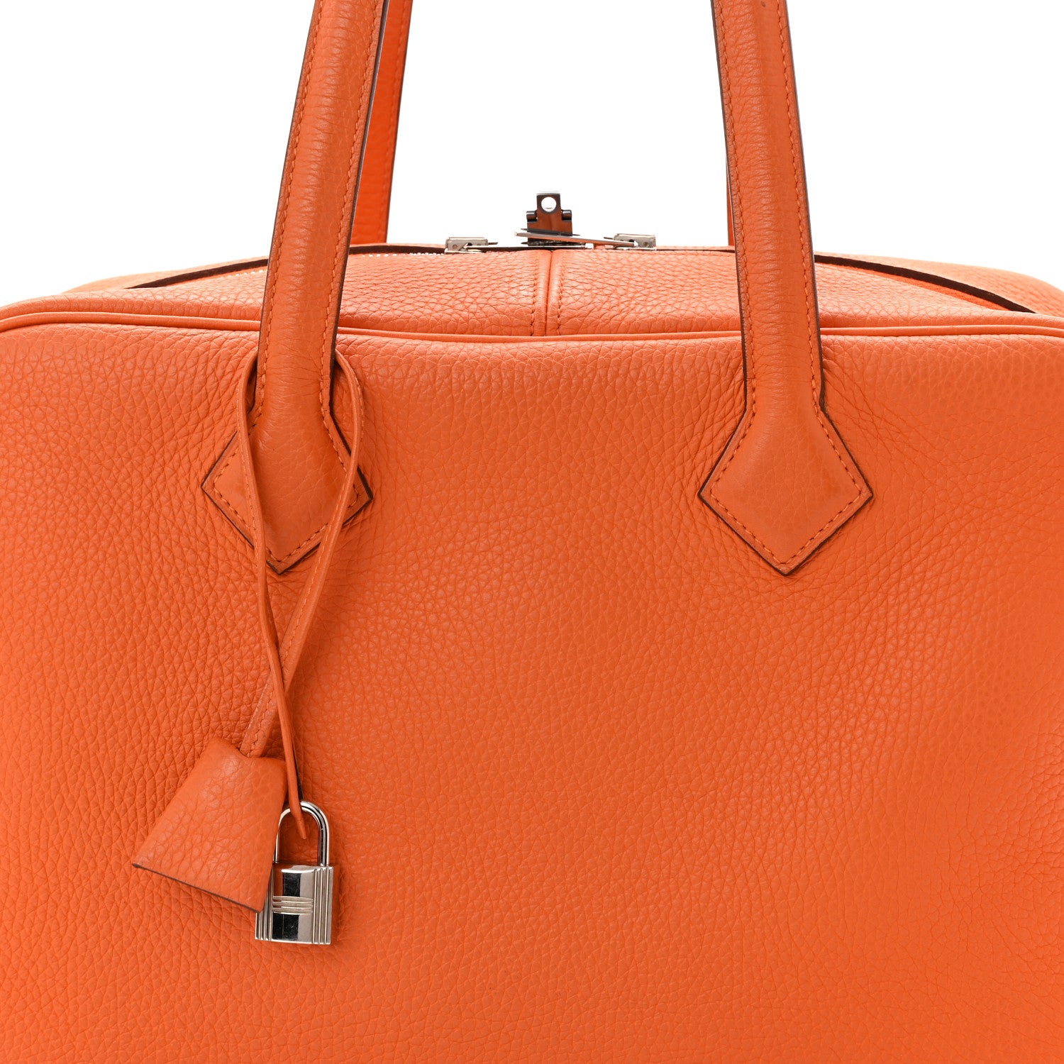 Hermes Taurillon Clemence Victoria II 35 Orange 8 of 11