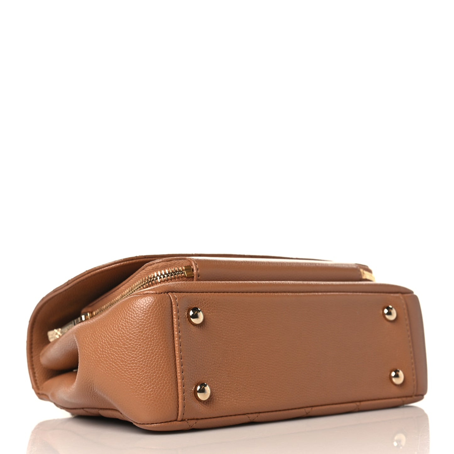 Caviar Quilted Medium Business Affinity Flap Brown