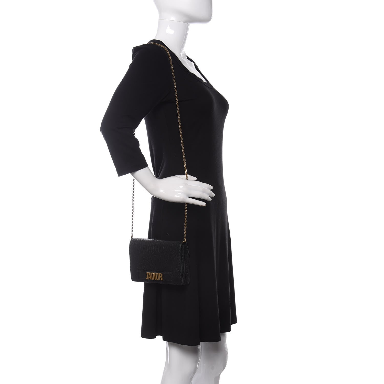 Christian Dior Canyon Grained Lambskin Dio(r)evolution Flap Bag Black 2 of 10
