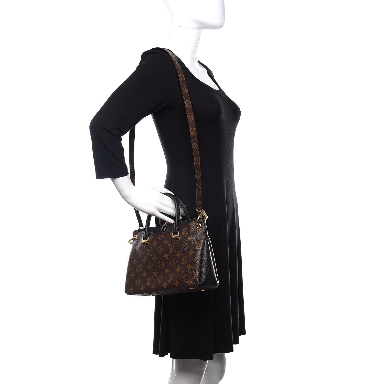 Louis Vuitton Monogram Pallas Full BB Black 2 of 9
