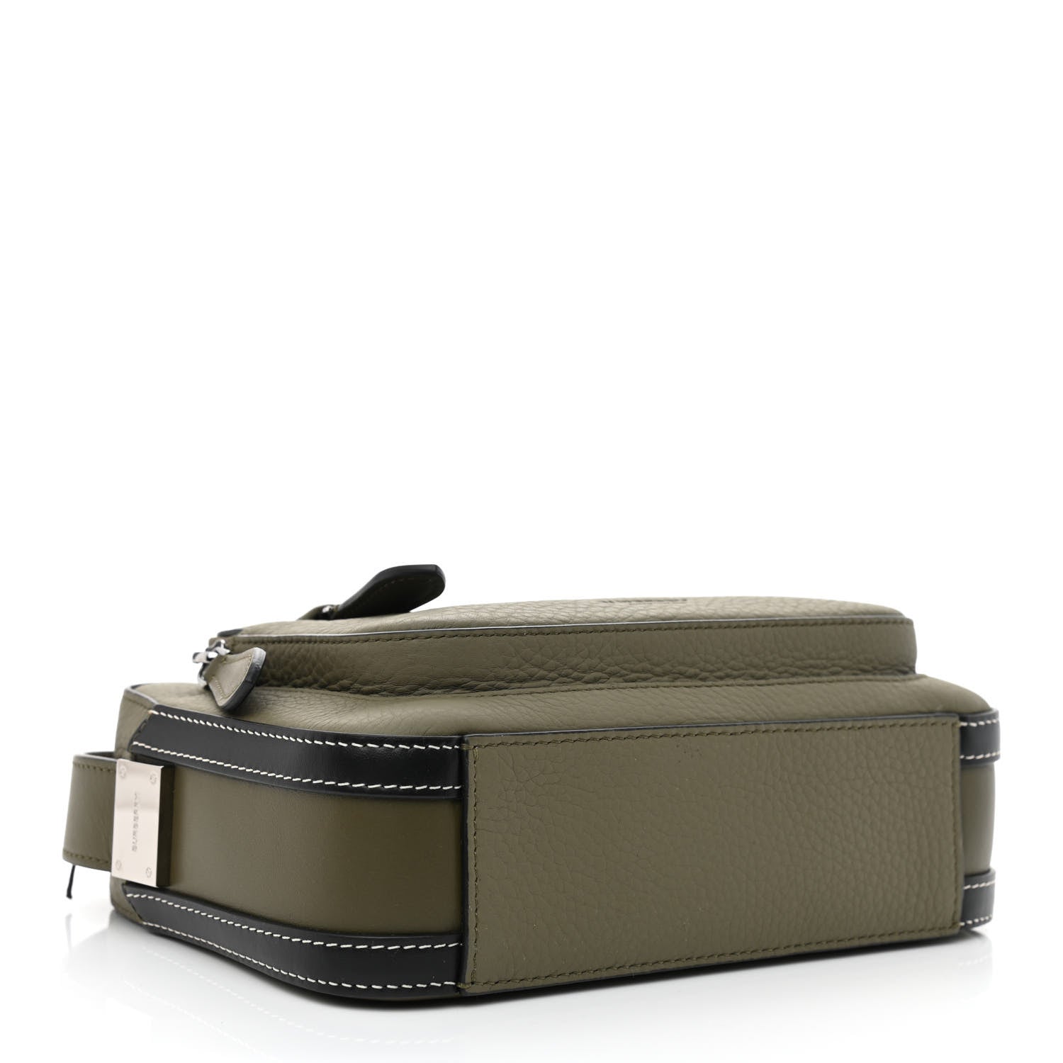 Burberry Grained Calfskin Olympia Crossbody Bag Dark Khaki Green 4 of 11