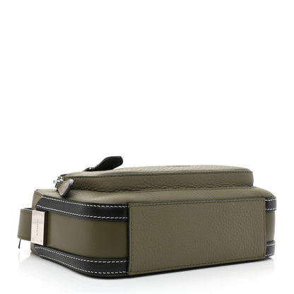 Burberry Grained Calfskin Olympia Crossbody Bag Dark Khaki Green 4 of 11