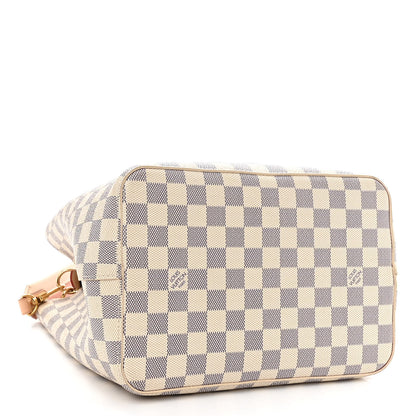 Louis Vuitton Damier Azur Braided Neonoe MM Peach Cream 4 of 11