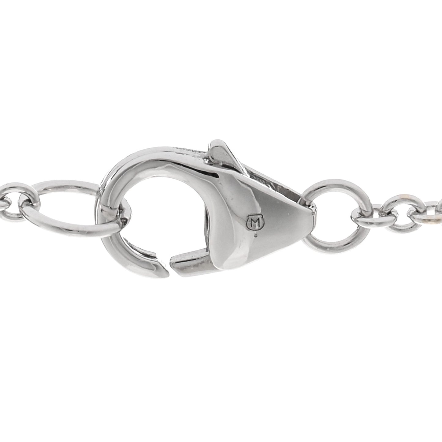 18K White Gold Akoya Pearl 6mm Station Necklace 32"