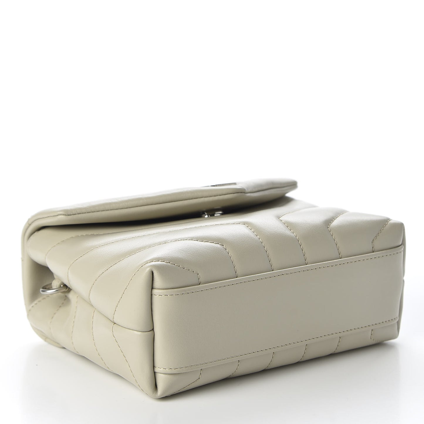 Calfskin Y Quilted Monogram Toy Loulou Crossbody Bag Ivory