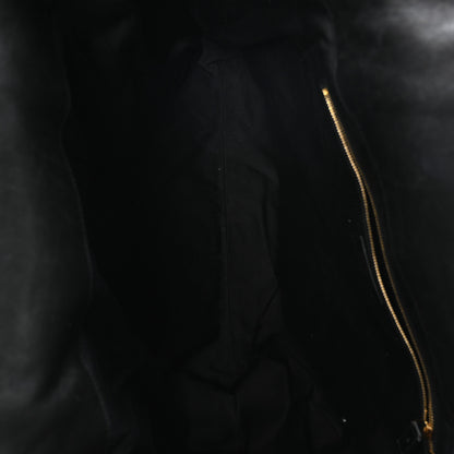 Saint Laurent Lambskin Quilted Maxi Icare Shopping Tote Black 5 of 10