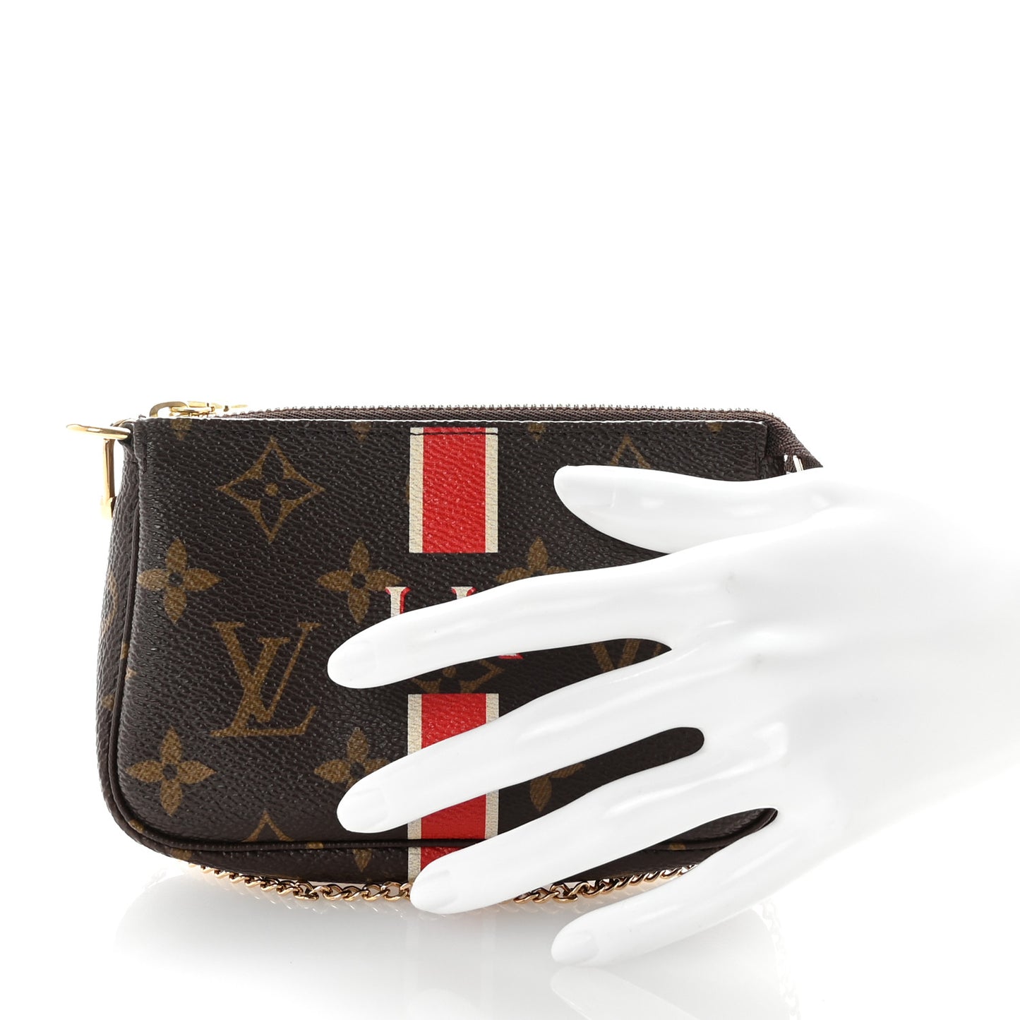 Monogram My LV Heritage Mini Pochette Accessories White Rouge
