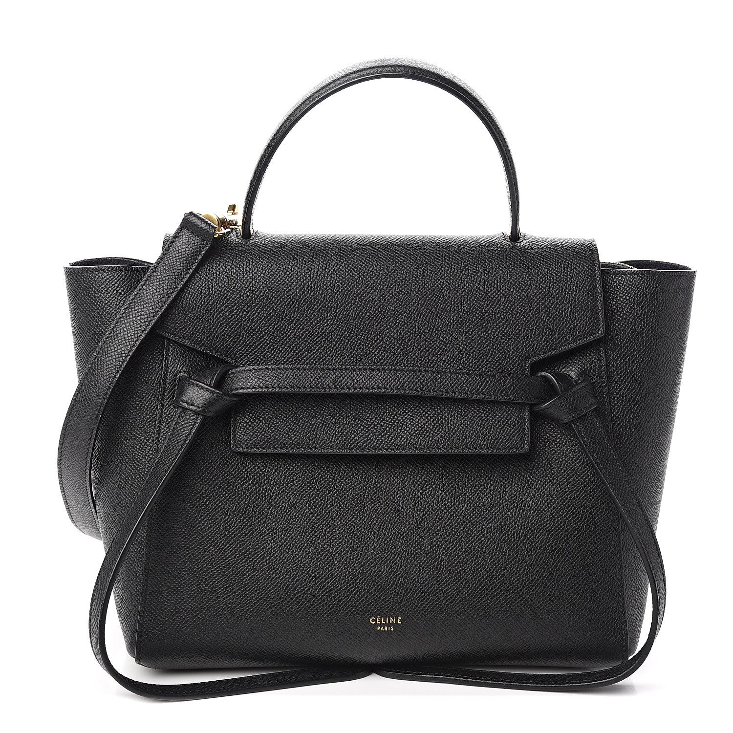 Celine Grained Calfskin Micro Belt Bag Black 1 of 8